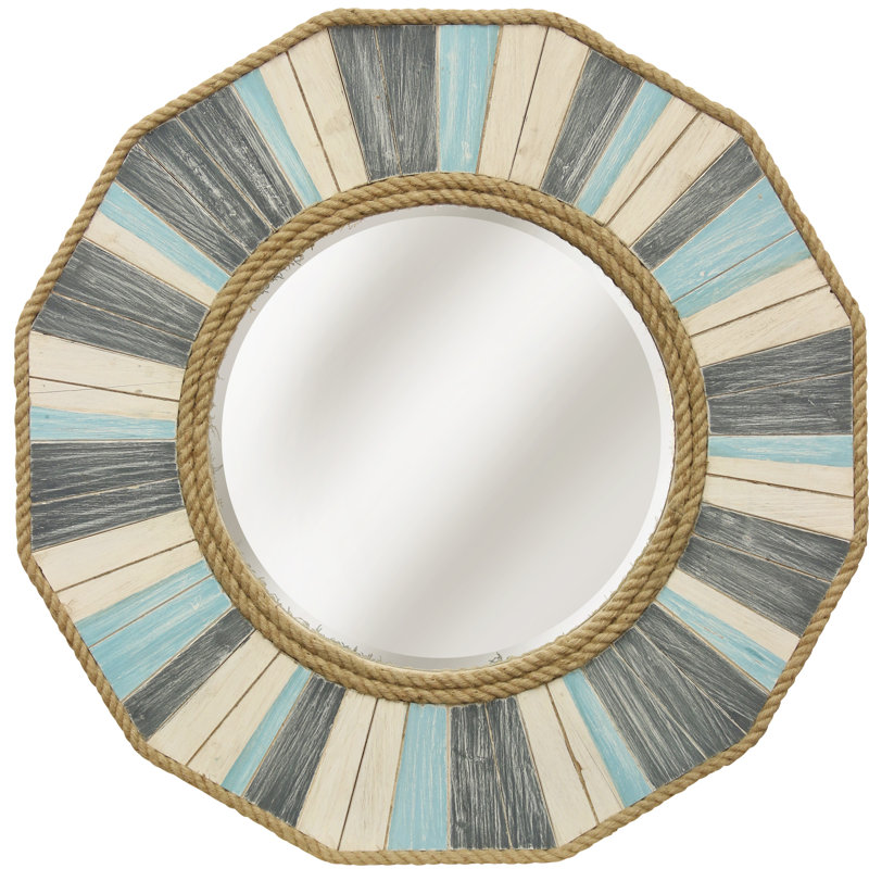 Breakwater Bay Ainsworth Nautical Rope Accent Mirror & Reviews Wayfair